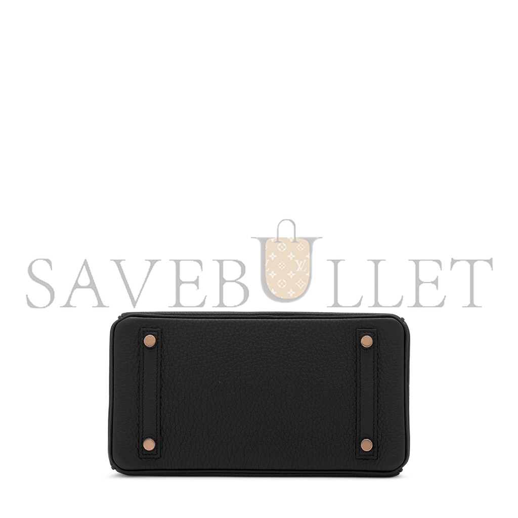 HERMÈS MASTER BIRKIN 30 MATTE CROCODILE AND TOGO LEATHER BLACK BAG GOLD BUCKLE H076235CK29 (30*22*16cm)